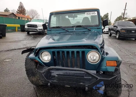 1997 Jeep Wrangler / Tj Sport из США, поврежденный, VIN 1J4FY19S2VP466017